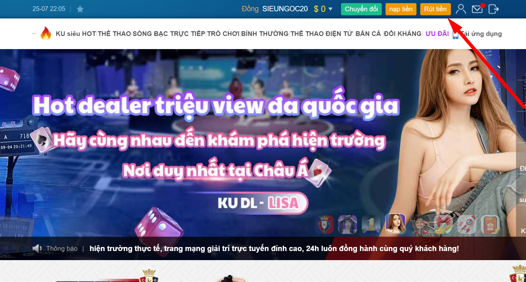 Điều kiện rút tiền kubet88